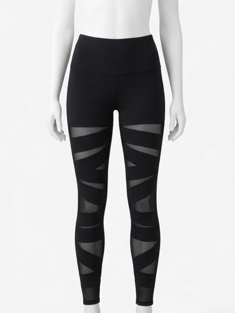 Lululemon Wunder Under Pant Hi-Rise Tech Mesh Black Size 6 - Excellent
